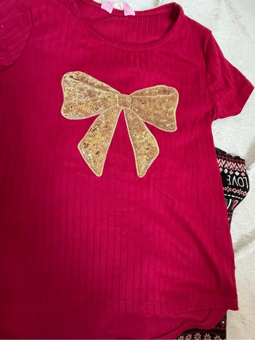 Bkind Christmas Girls Leggings Set Size 7